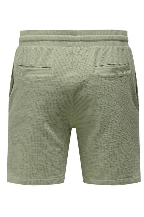 Only & Sons onskian life reg seersucker shorts
